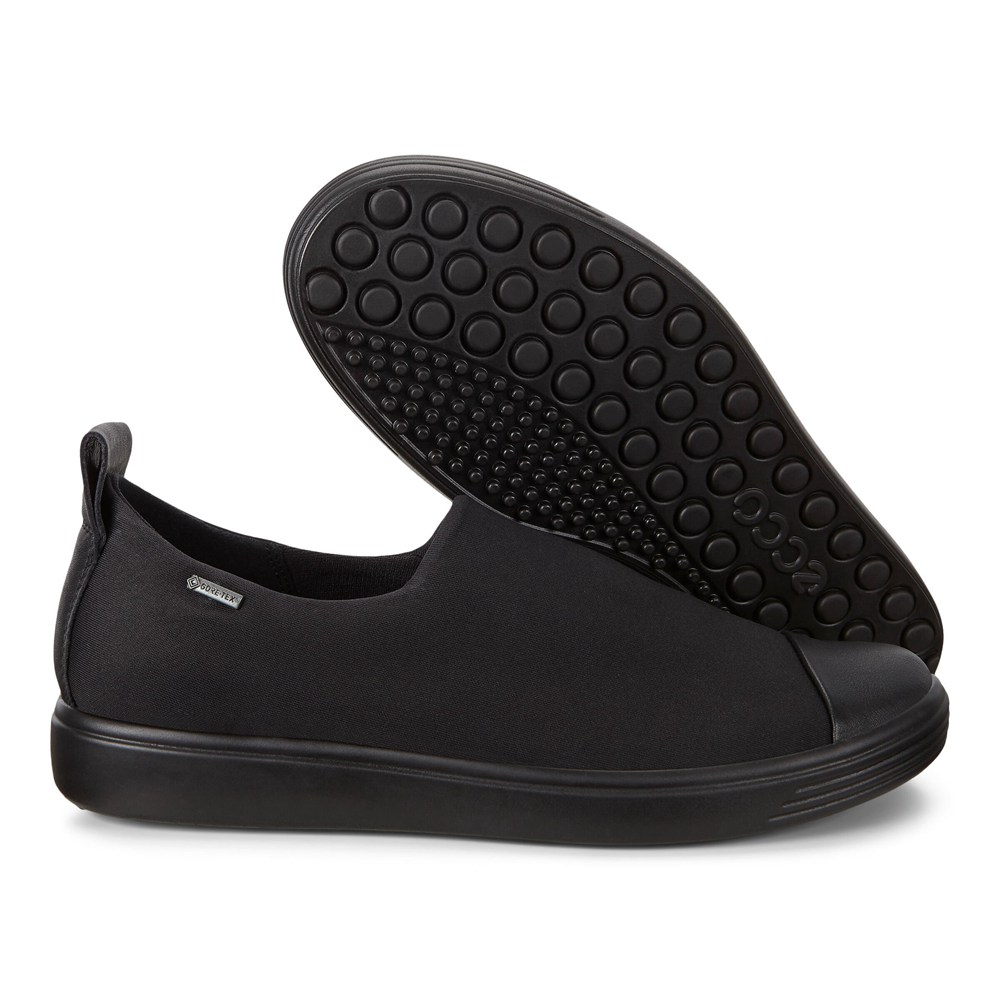 Womens Slip-On - ECCO Soft 7 Sneakers - Black - 6783MRPVJ